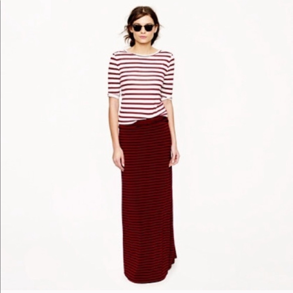 J. Crew Factory Striped Skirt